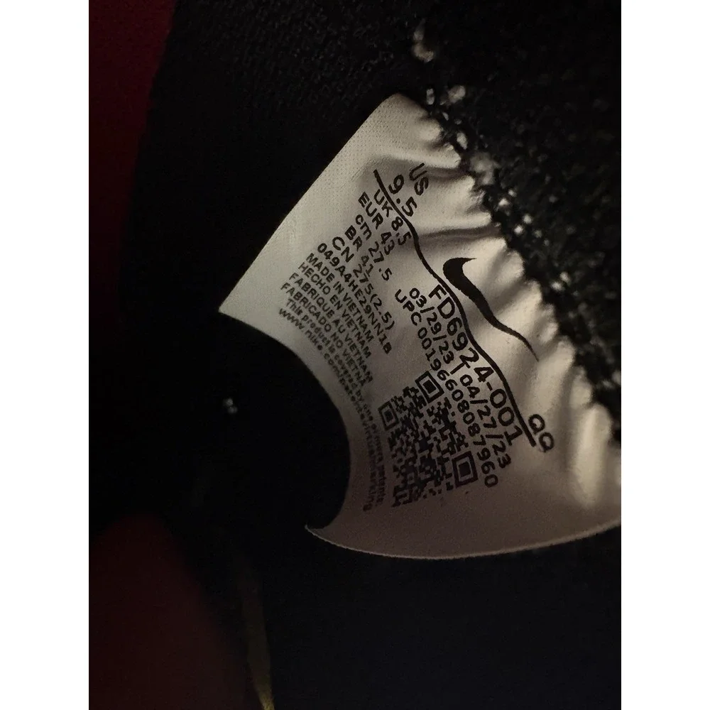 Nike Mens‎ Blazer Mid '77 Sneakers Air Brush Black 9.5 FD6924-001 - Picture 9 of 9